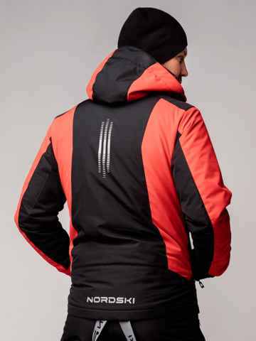 Nordski Extreme горнолыжная куртка мужская black-red