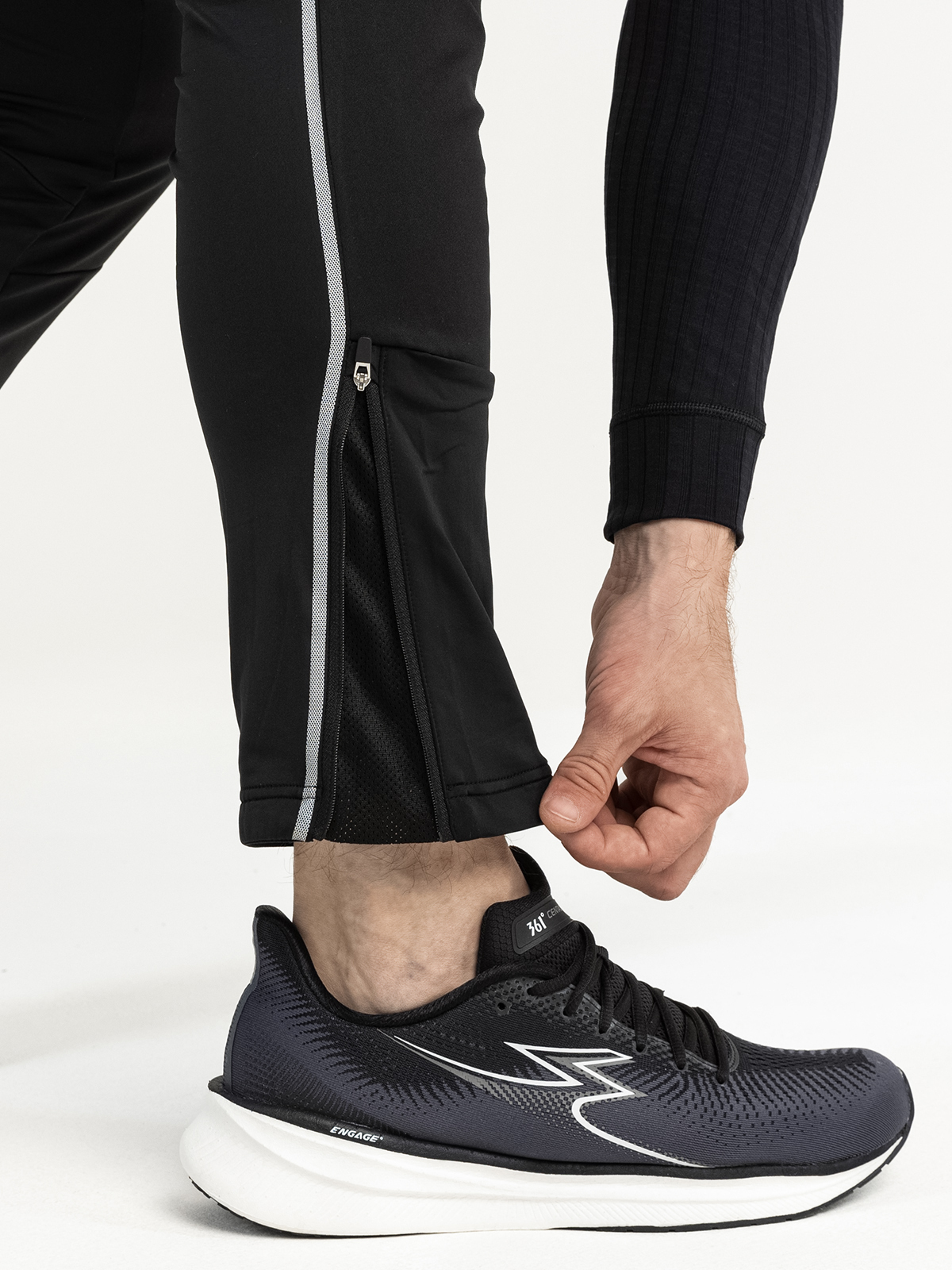 Мужские лыжные брюки Moax Tauri Softshell черные - 7