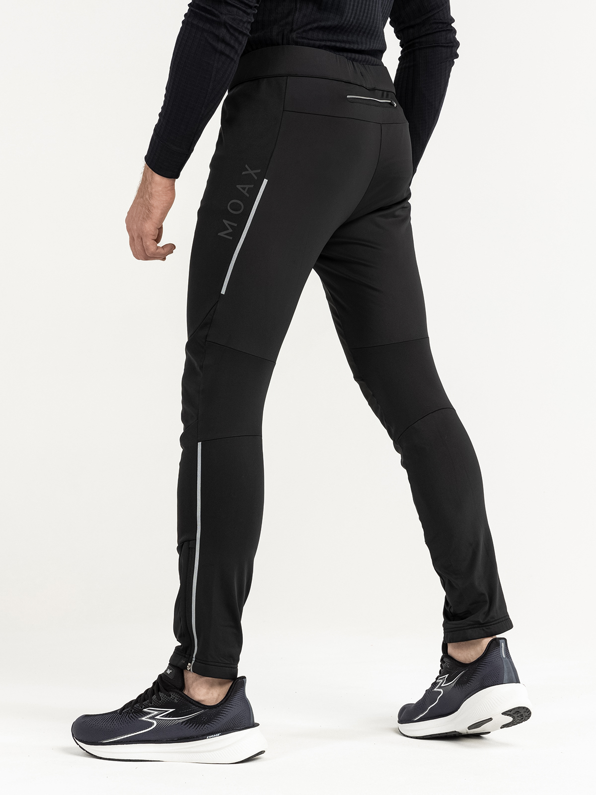 Мужские лыжные брюки Moax Tauri Softshell черные - 5