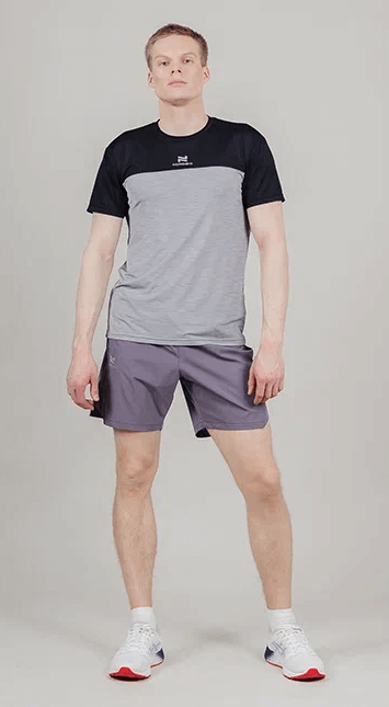 Мужской комплект для бега Nordski Pro Energy grey-black-shark