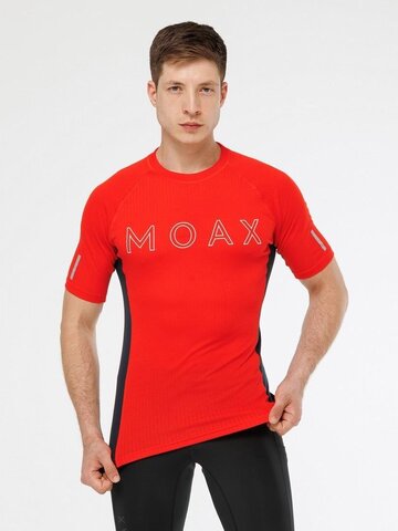 Мужская термофутболка Moax Race SS ярко-красная