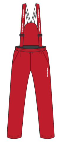 Nordski Junior утепленные лыжные брюки детские red