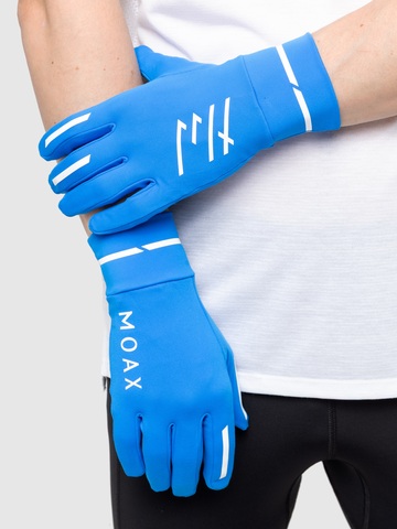 Перчатки для бега Moax Speed Pro ярко-синие
