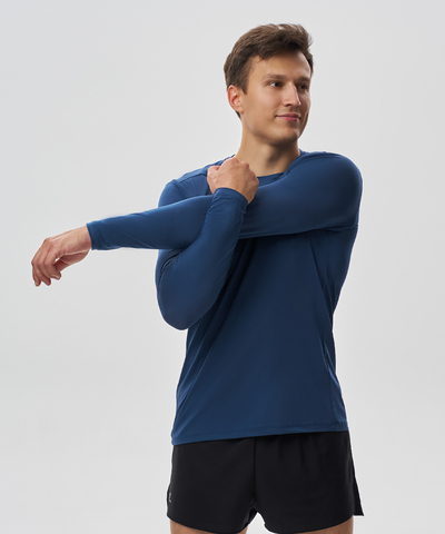 Футболка для бега с длинным рукавом Nordski Run 2.0 dark denim