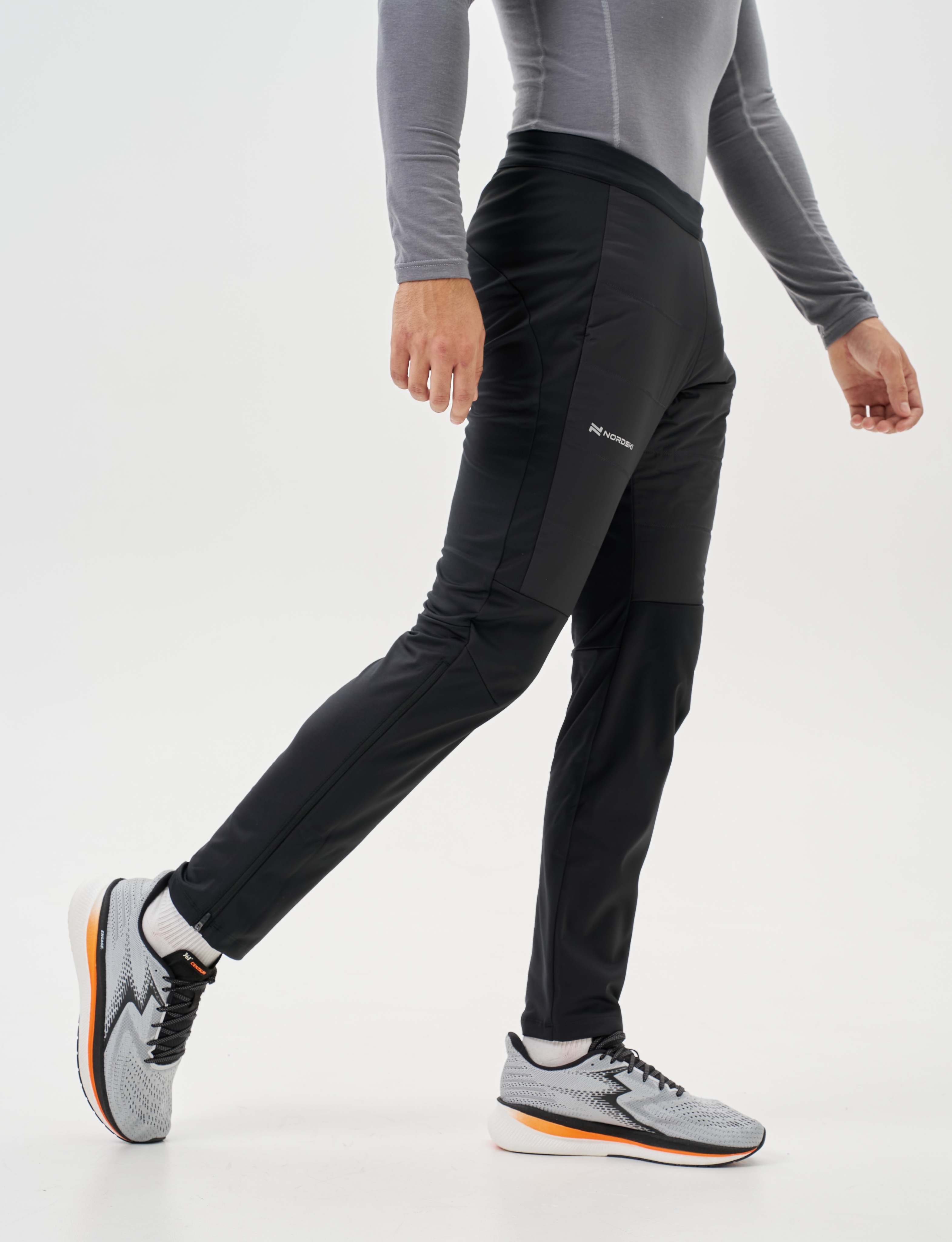 Мужской костюм для лыж и бега зимой Nordski Hybrid Pro 2.0 pearl blue-black - 15