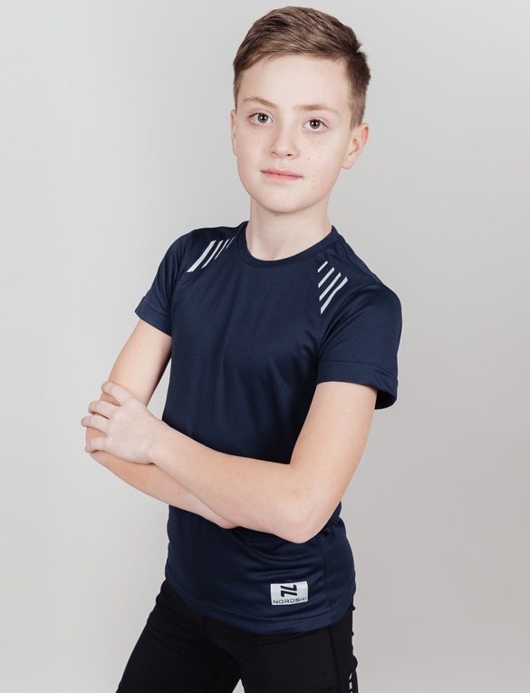 Nordski Jr Run футболка для бега детская dress blue