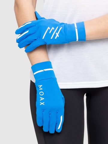 Перчатки для бега Moax Speed Pro ярко-синие