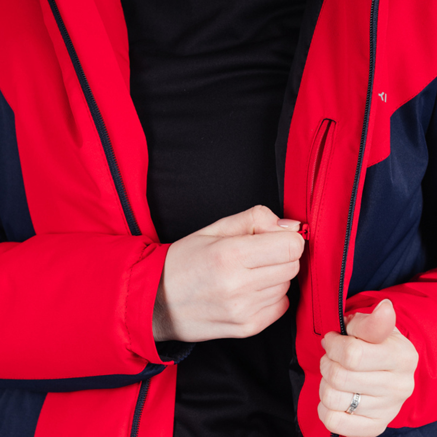 Теплая лыжная куртка женская Nordski Base iris-red - 6