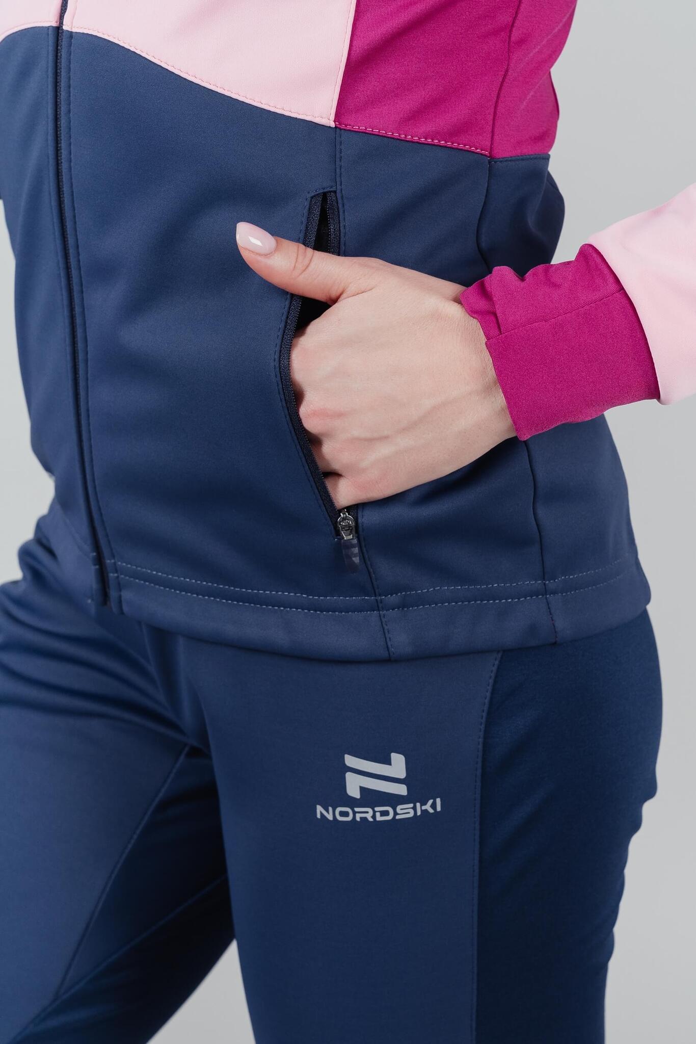 Женская тренировочная лыжная куртка Nordski Pro candy pink - 8