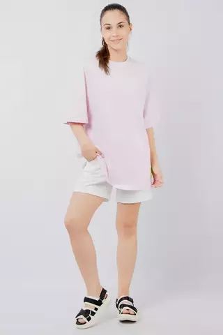 Женская спортивная футболка Anta SS Dance Tee розовая