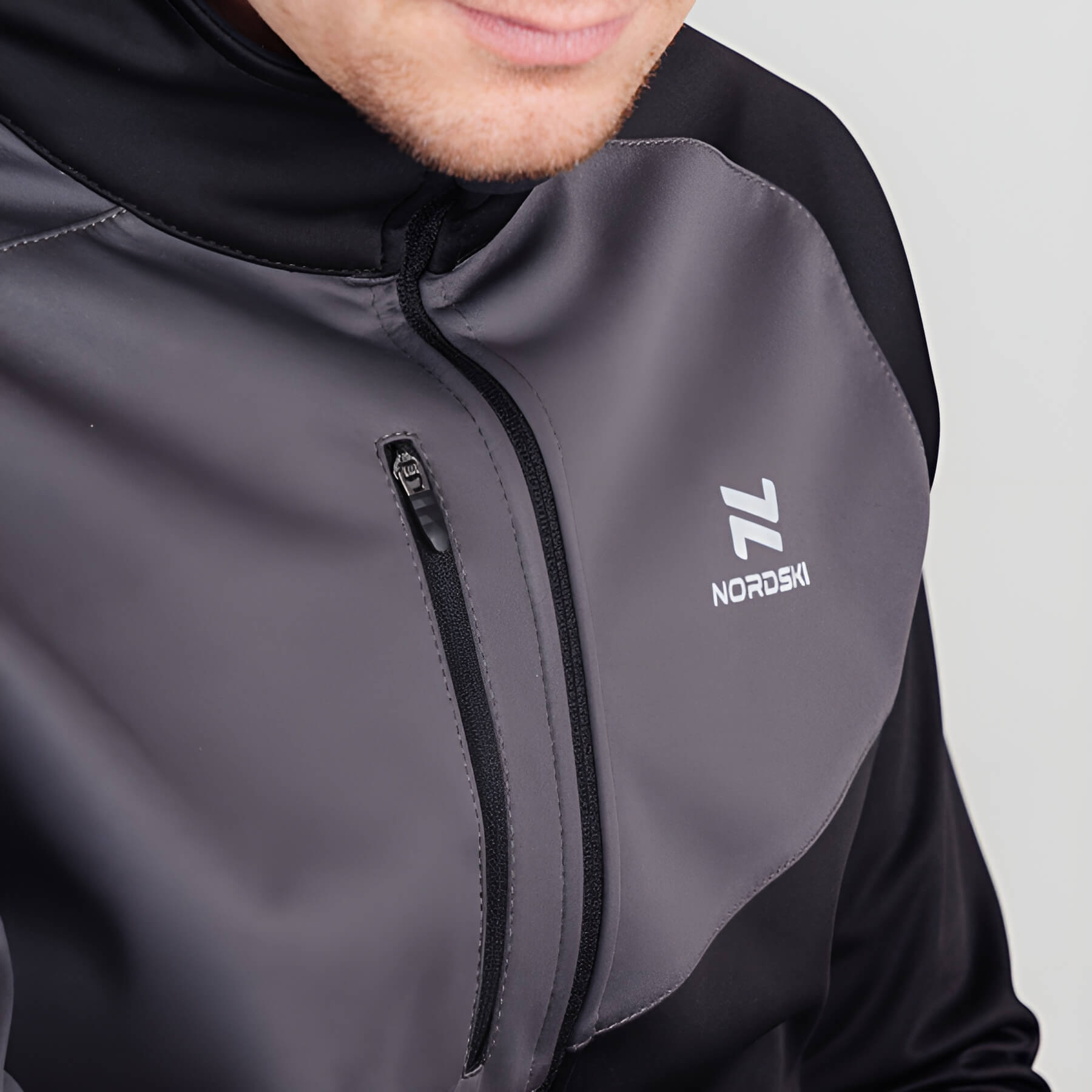 Nordski Premium лыжная куртка мужская black-graphite - 4