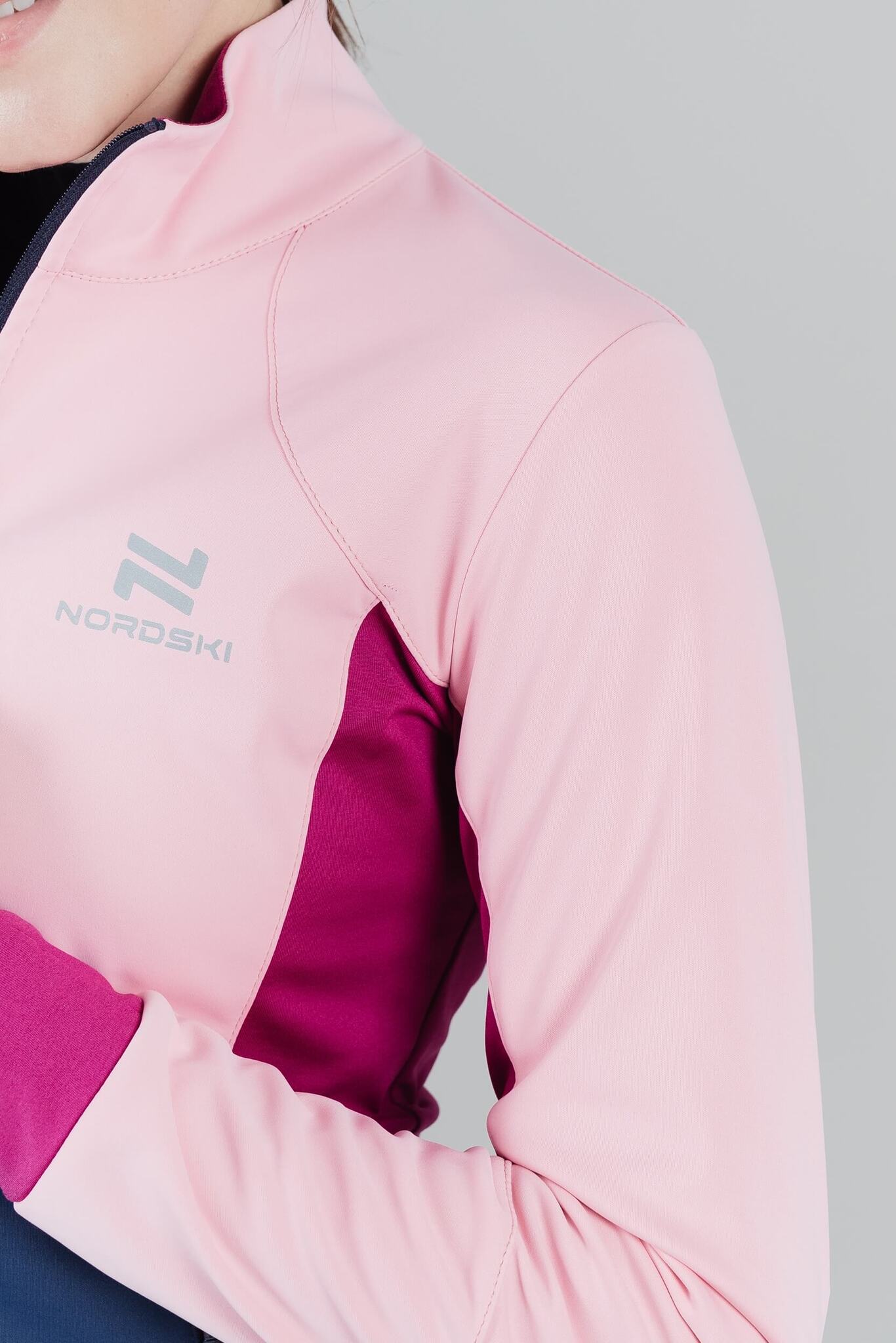 Женская тренировочная лыжная куртка Nordski Pro candy pink - 6