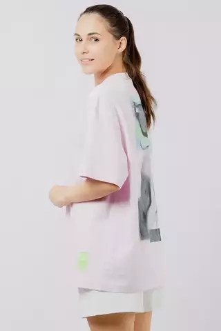 Женская спортивная футболка Anta SS Dance Tee розовая