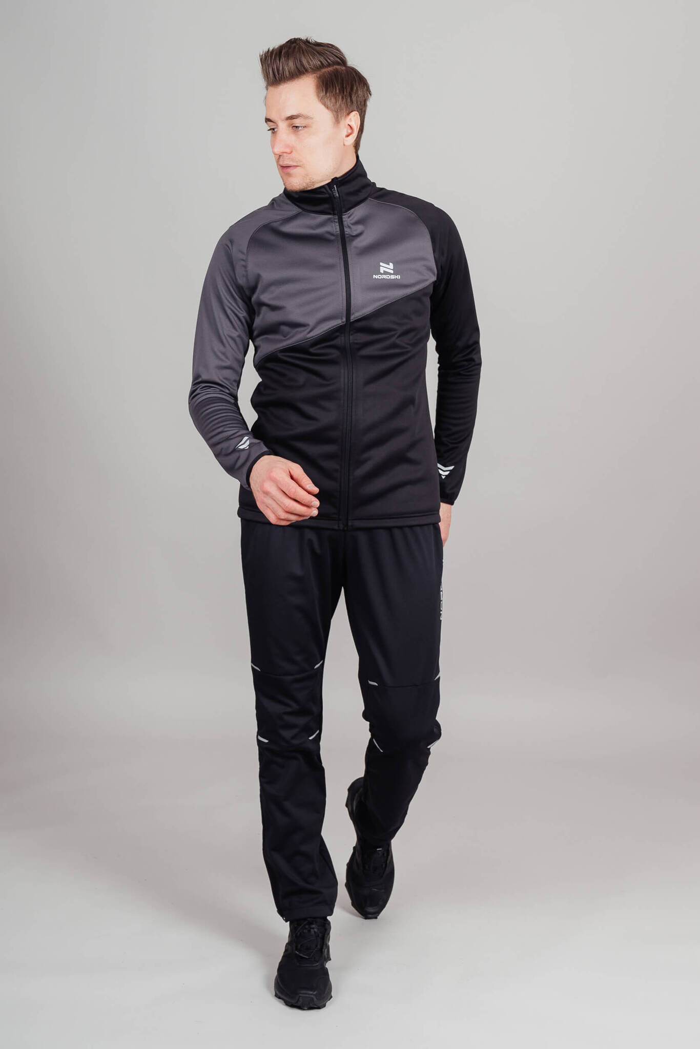 Nordski Premium лыжная куртка мужская black-graphite - 8