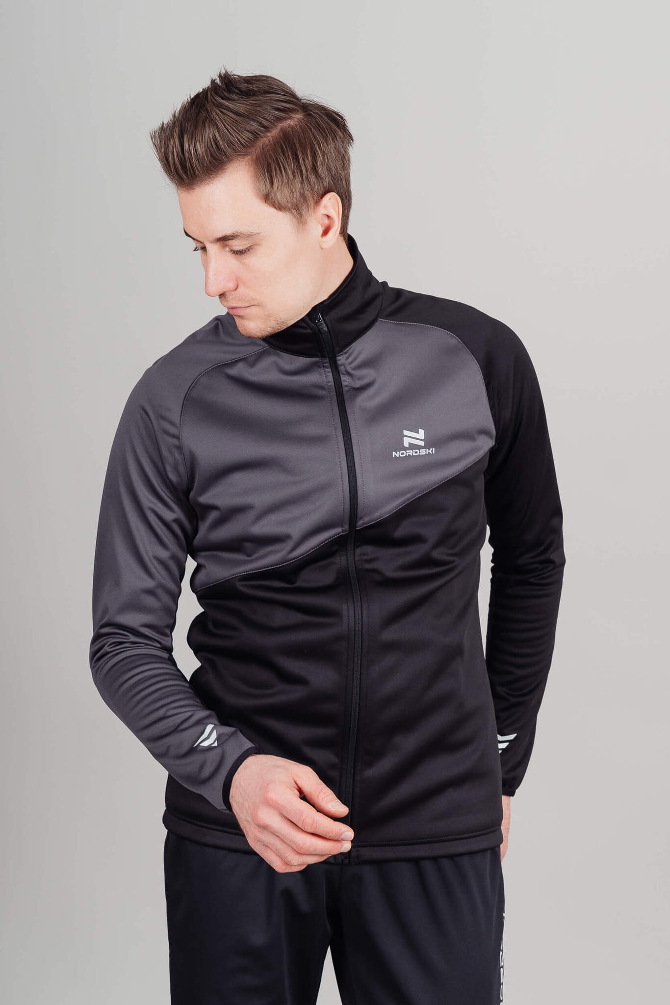 Nordski Premium лыжная куртка мужская black-graphite - 2