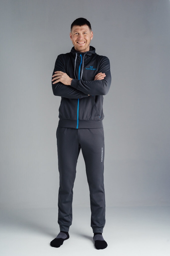 Nordski Hood Cuff спортивный костюм мужской grey-black - 5