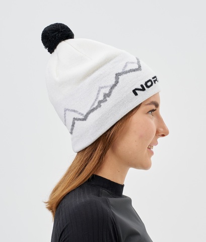 Лыжная шапка c шерстью Nordski Track white