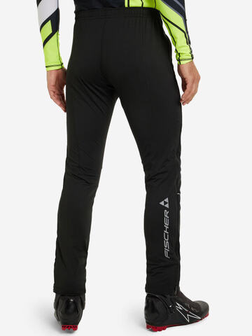 Мужские лыжные штаны самосбросы Fischer Softshell Warm черные