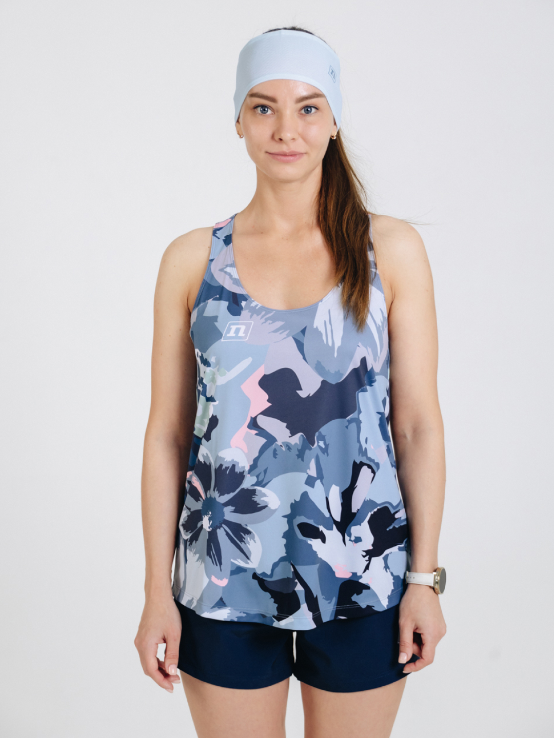 Женская беговая майка Noname Free Running Top 25 WOS blue
