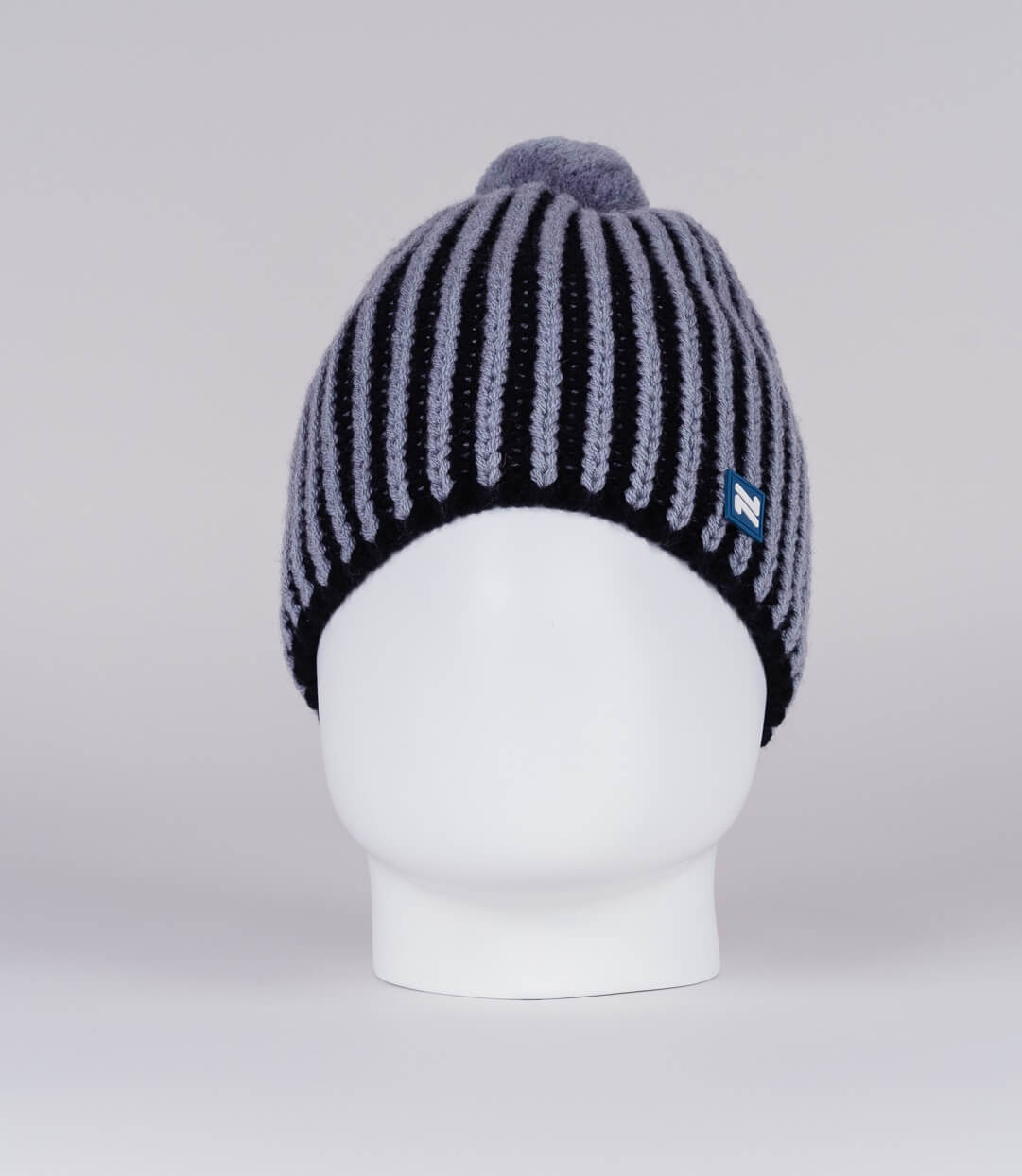 Вязаная шапка с шерстью Nordski Wool черная-серая - 6