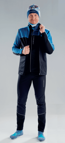 Nordski Active лыжный костюм мужской blue-black