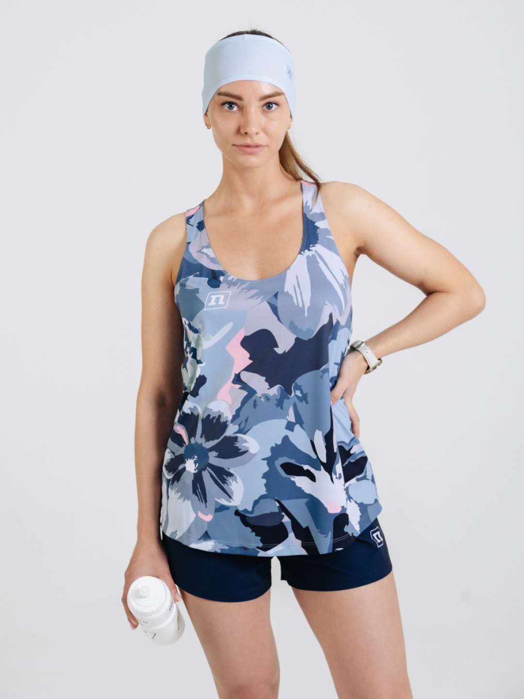 Женская беговая майка Noname Free Running Top 25 WOS blue - 2