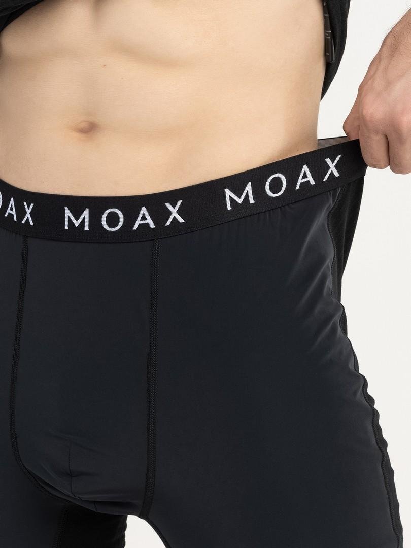 Мужские термокальсоны с ветрозащитой Moax Race Wind черные - 4