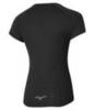 Mizuno Dryaeroflow Tee беговая футболка женская черная - 2