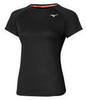 Mizuno Dryaeroflow Tee беговая футболка женская черная - 1