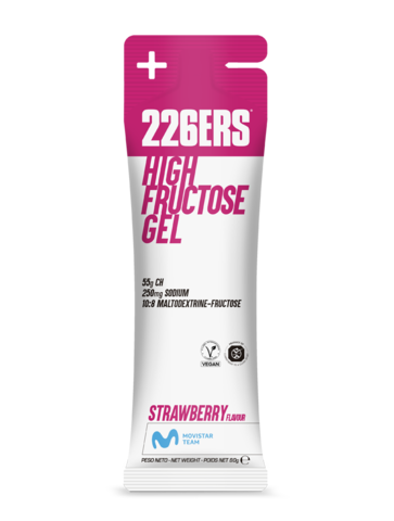 Высокоэнергетический гель с фруктозой 226ERS High Fructose 80 г клубника