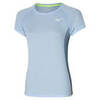 Mizuno Dryaeroflow Tee беговая футболка женская голубая - 1