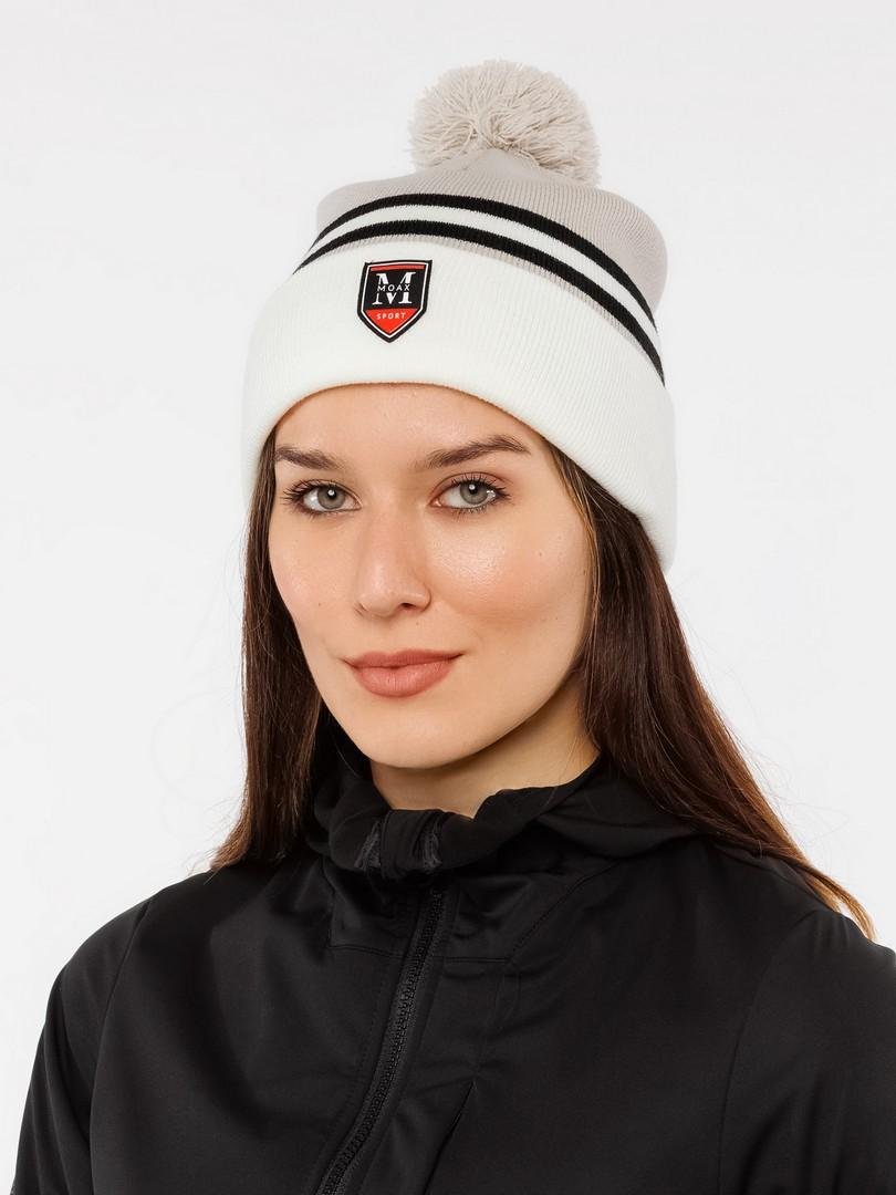 Лыжная шапка Moax Blizzard черная-серая