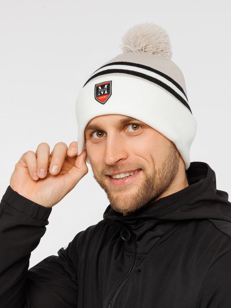 Лыжная шапка Moax Blizzard черная-серая - 6