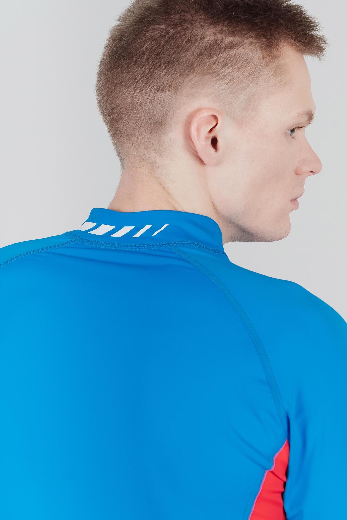 УЦЕНКА-Nordski Base лыжный гоночный комбинезон (РУБАШКА) blue-red - 5