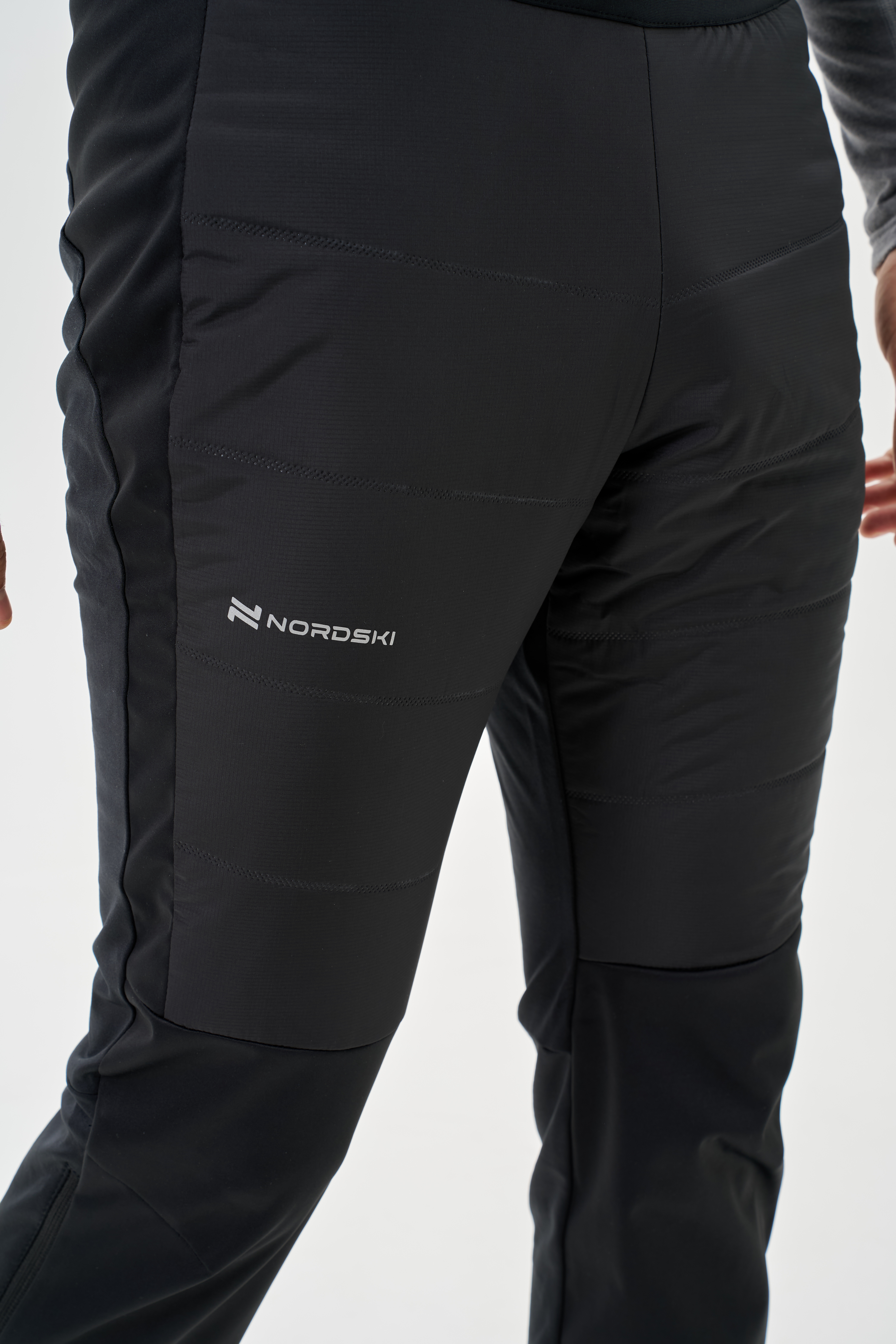 Мужской костюм для лыж и бега зимой Nordski Hybrid Pro 2.0 pearl blue-black - 18