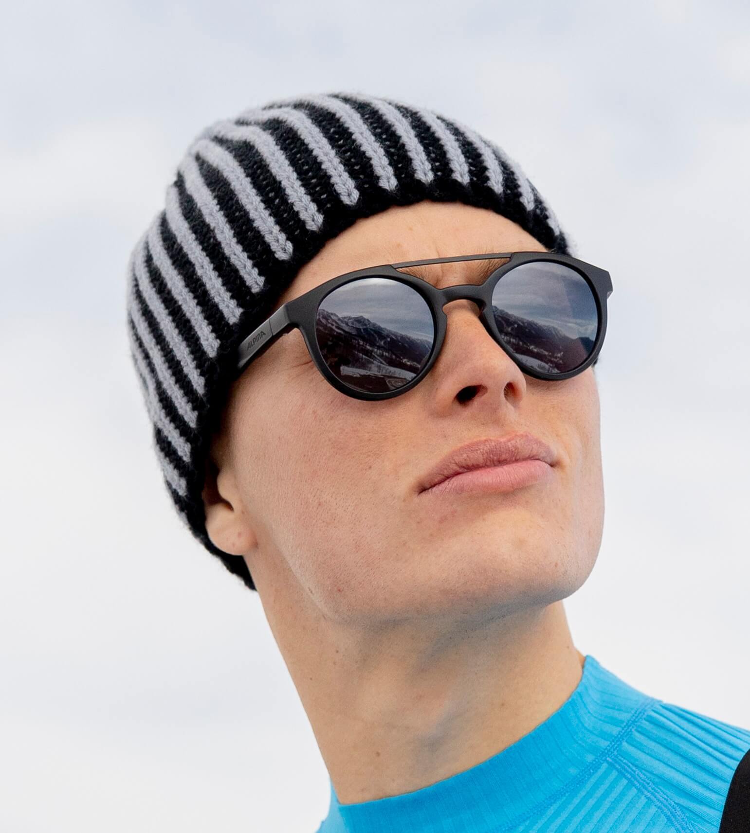 Вязаная шапка с шерстью Nordski Wool черная-серая - 5