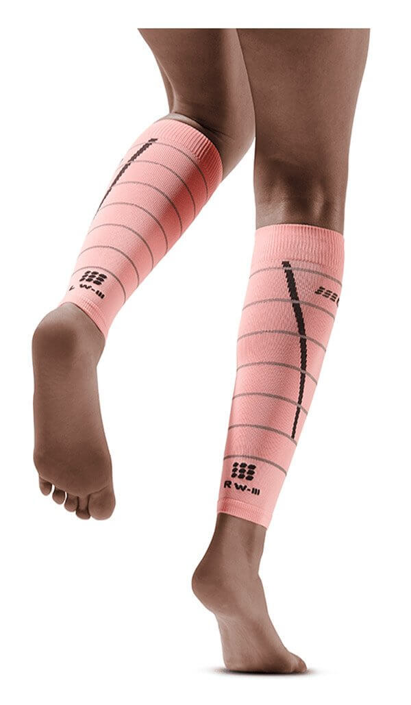 Женские компрессионные гетры CEP Reflective светло-розовые - 4