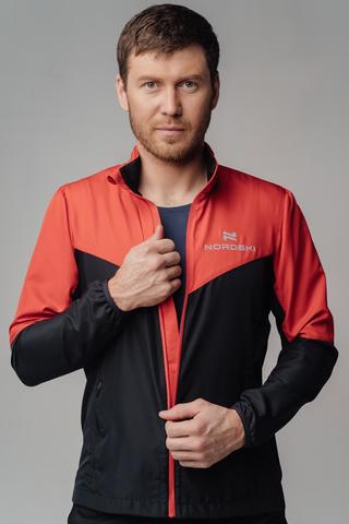 Nordski Sport костюм для бега мужской red-black