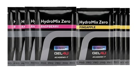Напиток с электролитами в порошке набор GEL4U HidroMix Zero малина-ананас