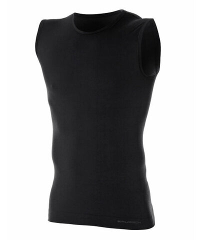 Мужское термобелье майка Brubeck Comfort Wool черная