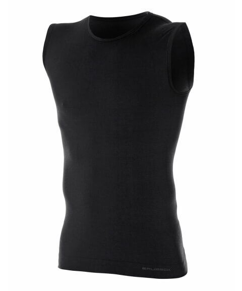 Мужское термобелье майка Brubeck Comfort Wool черная - 3