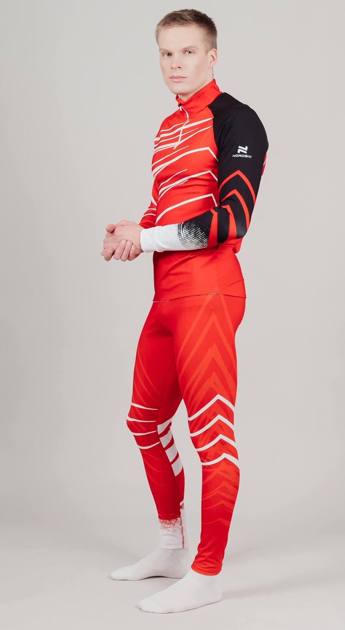 Лыжный гоночный костюм Nordski Pro унисекс red-black - 2