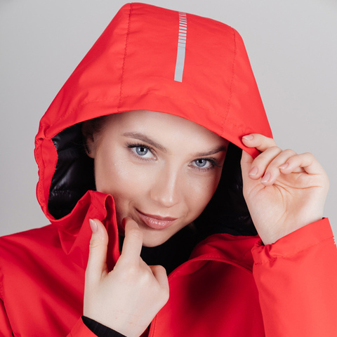 Nordski Urban утепленная лыжная куртка женская красная