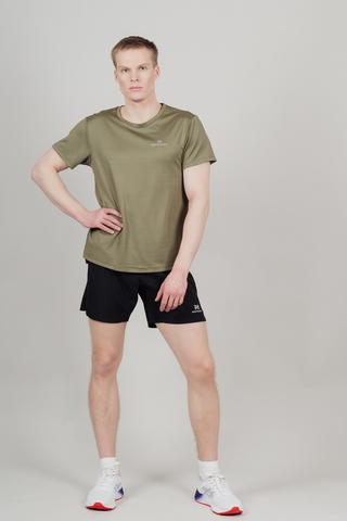Мужской комплект для тренировок Nordski Run Athletic Belt olive-black