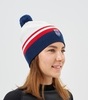 Лыжная шапка c шерстью Nordski Move white-red-blue - 1