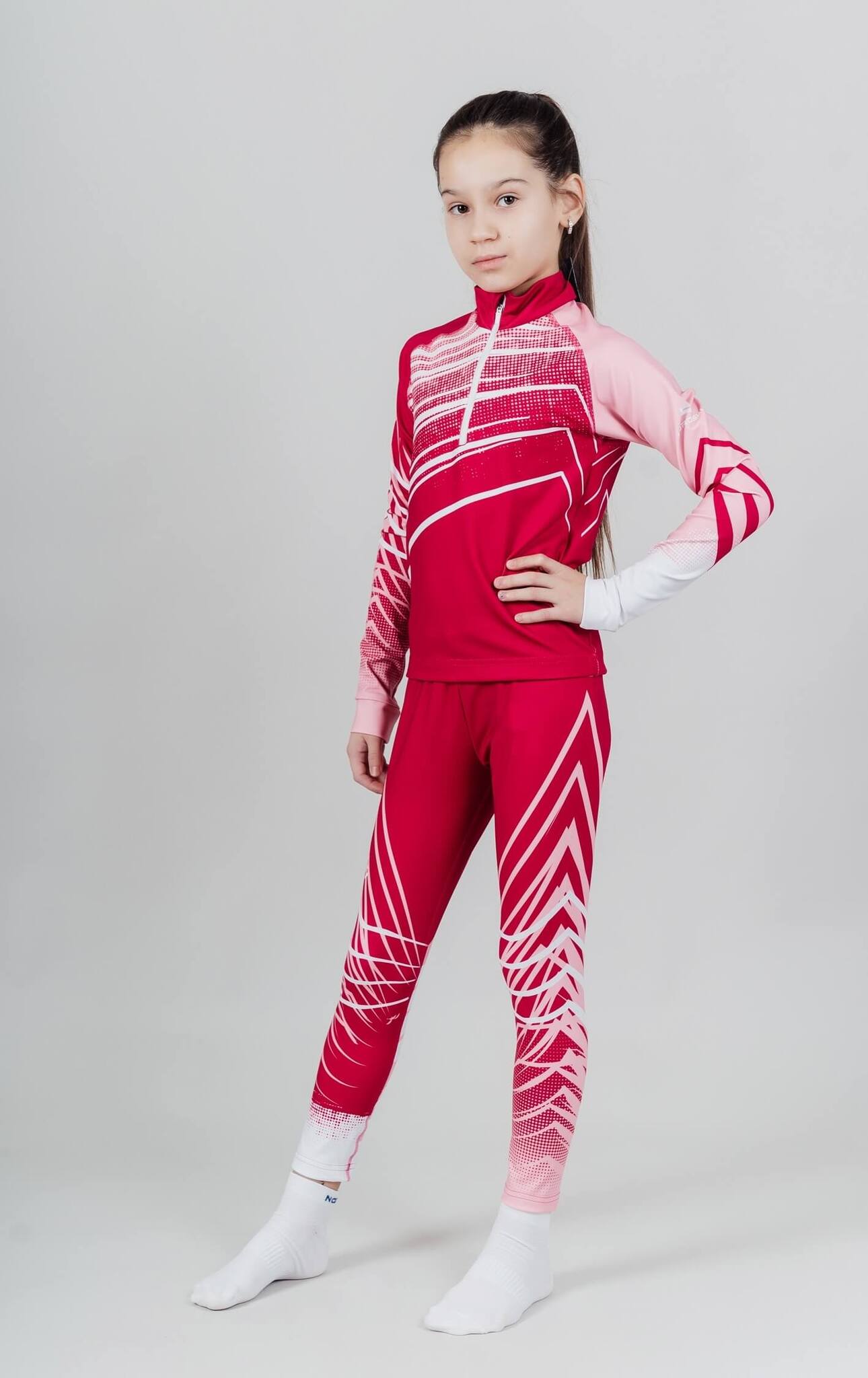 Лыжный гоночный комбинезон для девочек Nordski Jr Pro candy pink - 2