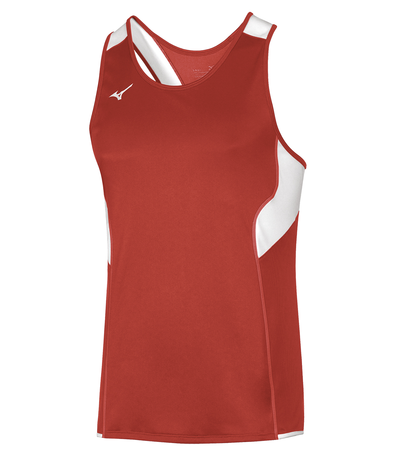 Mizuno Authentic Singlet мужская беговая майка красная