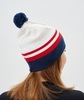 Лыжная шапка c шерстью Nordski Move white-red-blue - 4