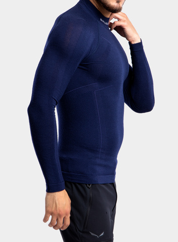 Термобелье Brubeck Wool Merino рубашка мужская синяя