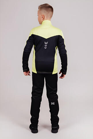Детский утепленный разминочный костюм Nordski Jr Base Active lime